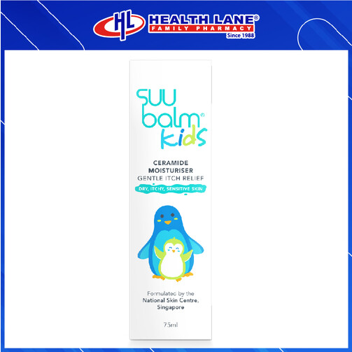 SUU BALM KIDS DUAL RAPID ITCH RELIEVING & RESTORING CERAMIDE MOISTURISER (75ML)